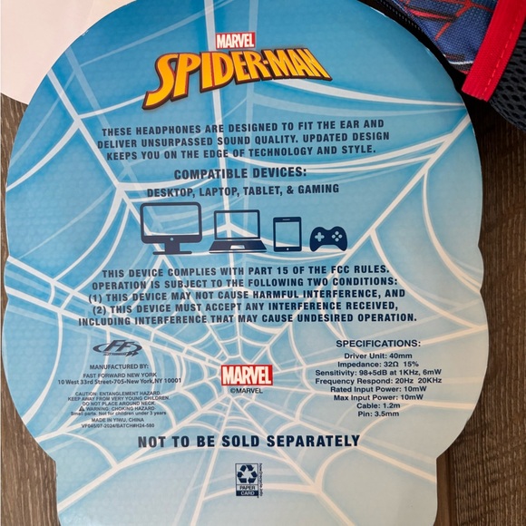 Marvel Spider-Man Backpack. NWT - Picture 4 of 6